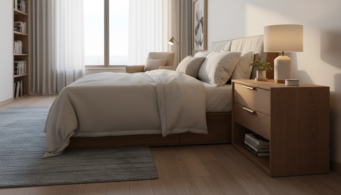 Best Bedside Table: Size, Height, Storage & Features
